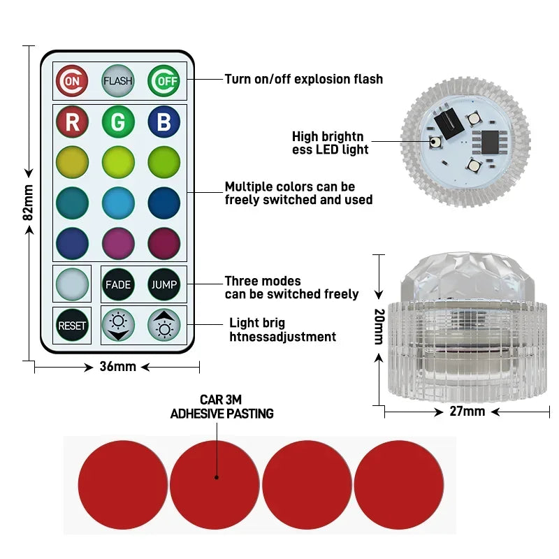 Wireless LED Car Interior Lights
