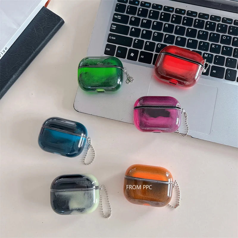 Glowing Quicksand AirPods Case