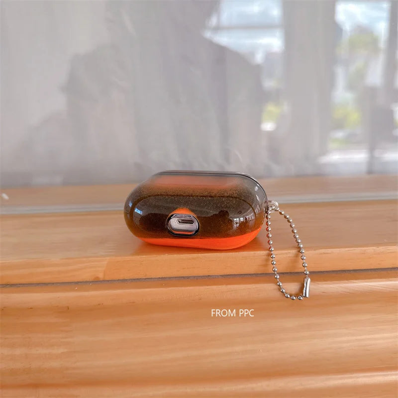 Glowing Quicksand AirPods Case