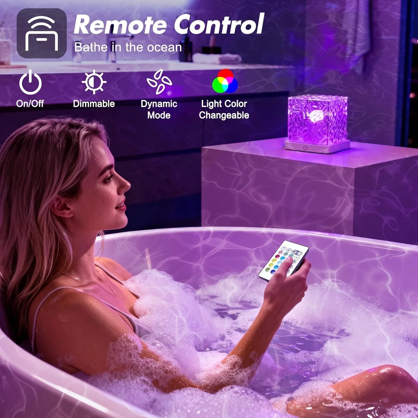 Color Wave Rechargeable Lamp