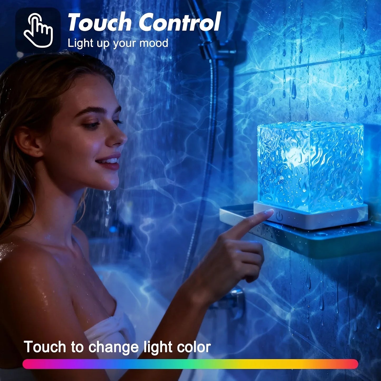 Color Wave Rechargeable Lamp